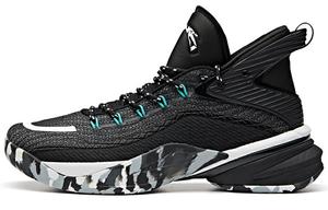 ANTA UFO2.0 Celestial 2 устойчивые к истиранию нескользящие баскетбольные кроссовки мидтоп мужские черно-белые