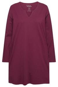 Ulla Popken Лонгслив в винно-красном цвете