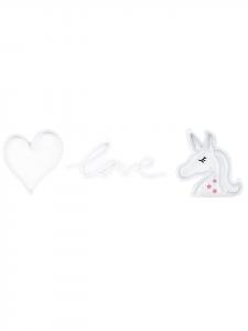 Beliani Набор из 3 декоративных светильников SUSIE розового цвета