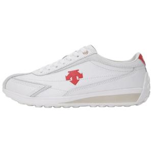 DESCENTE Кроссовки Cron Racer с противоскользящим покрытием, износостойкие, повседневные, унисекс, белые, красные