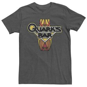 Мужская футболка с винтажным логотипом Star Trek Quarks Licensed Character, цвет Charcoal Heather