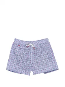 Плавательные шорты с узором Kiton, белый