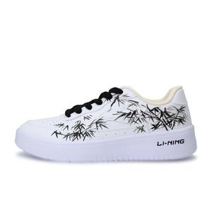 LINING Скейтерские кроссовки Low top Unisex Black White устойчивые к истиранию, легкие и дышащие