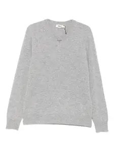Кашемировый свитер с V-образным вырезом Altea, серый