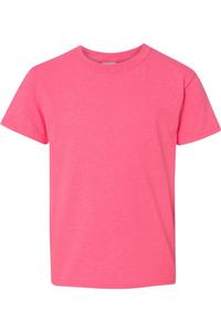 Футболка Gildan Heavy Cotton Youth, цвет safety pink