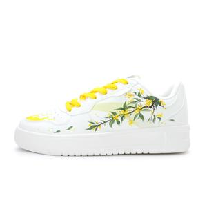 ANTA Расслабленные легкие и дышащие низкие кроссовки для скейтбординга unisex белый зеленый желтый