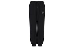 Вязаные спортивные штаны женские черные EMPORIO ARMANI