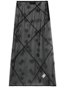 Simone Rocha юбка с кристаллами, черный