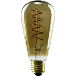 Светодиодная лампа Soft Line E27, 1 шт., теплый белый, диммируемая, Soft Rustika дымчато-серая, E27 Segula, Rauchgrau