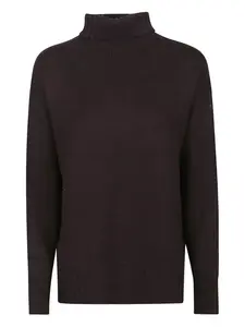 Свитер с воротником-гольф Drumohr, коричневый