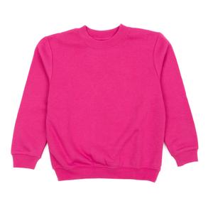 Детская толстовка с длинными рукавами, классическая однотонная Leveret, цвет Hot Pink
