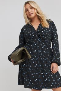 Платье футляр с супермягким узлом спереди Simply Be, синий