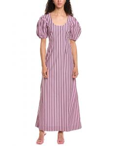 GANNI Платье с вырезами, розовый