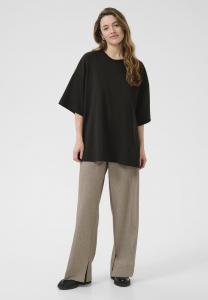 Футболка Kaffe SLIT, Black Deep/Mottled Black