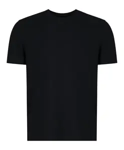 Хлопковая футболка с круглым вырезом и боковыми разрезами Slowear, синий