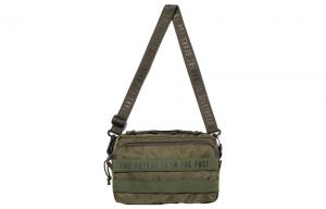 Нейлоновая портативная сумка через плечо повседневная мужская оливково-зеленая HUMAN MADE