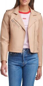 Женская куртка-косуха Levi's классическая кожаная, коричневый