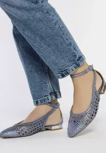 Балетки dell с ремешком на щиколотке Gioseppo, Azul