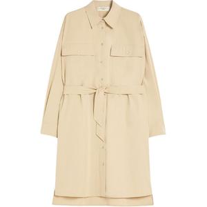 Женское платье с длинными рукавами WEEKEND MaxMara, бежевый