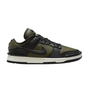 Кроссовки Wmns Dunk Low Twist 'Army Khaki Black', зеленый