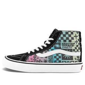 Кроссовки sk8-hi black green white Vans, черный