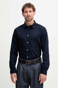 Хлопковая рубашка Tommy Hilfiger, темно-синий