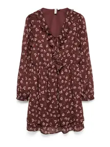 VERO MODA Платье 'VMIHANNAH' в цвете бордо