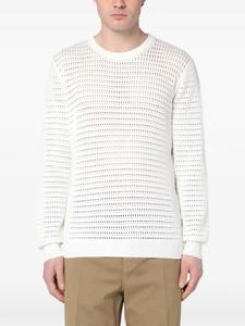 Перфорированный джемпер Roberto Collina, белый