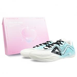 PEAK Антискользящие и износостойкие баскетбольные кроссовки мужские низкие сине-белые, цвет Blue White-Box