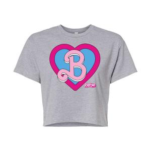 Укороченная футболка Barbie The Movie Heart для юниоров Barbie, серый