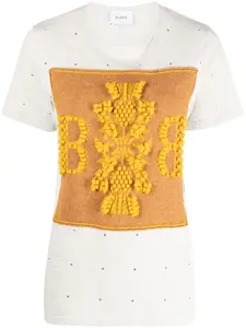 Футболка с вышитым логотипом Barrie, серый