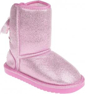 Детские зимние сапожки bebe для девочек, удобные и уютные модные ботильоны - теплые сапожки для девочек (малыши/маленькие дети/старшие дети), Pink - Toddler
