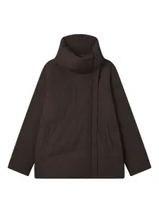 Стеганая куртка с воротником-воронкой B+Ab, коричневый