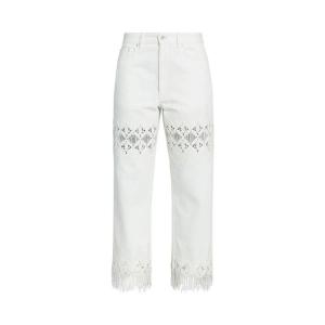 Брюки Paco Rabanne Straight Pants, Off White