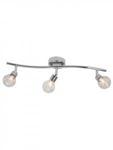 Точечный светильник, 3 лампы, 18,5x55x12 см, хромированный корпус  Brilliant, Chrom