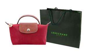 LONGCHAMP Сумка Le Pliage из переработанного холода с кожаной деталью