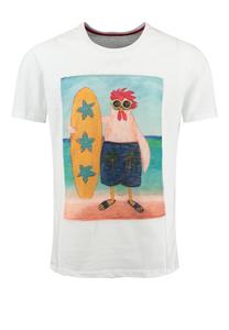 Рубашка Key Largo Surfing Chicken, белый