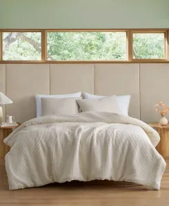 Комплект постельного белья Kyla Waffle, 2 предмета, размер Twin/Twin XL Ugg, сливочный