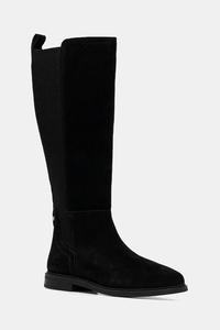 Замшевые сапоги FLAG SUEDE LONG BOOT Tommy Hilfiger, черный