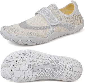 Взрослые водные туфли для ходьбы, легкие, мужские, быстросохнущие акваноски, босоножки для женщин, нескользящие, спортивные, для плавания, пляжа, серфинга Guniyifs, белый