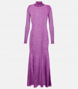 Платье макси из джерси Tom Ford, розовый