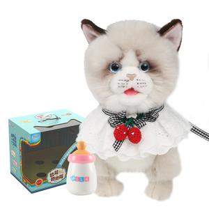 Lick Meow, плюшевые реалистичные кошки плюшевые куклы высота 33cm CU MATE C
