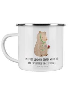 Кофейная кружка с медведем-доктором и надписью на белом фоне Mr. & Mrs. Panda