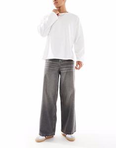 Супер мешковатые джинсы ASOS DESIGN черного цвета