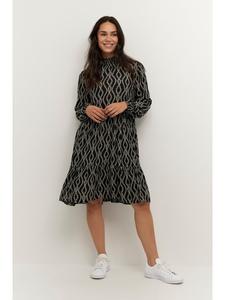 Платье KArikka свободного кроя черного цвета с меловым принтом Kaffe