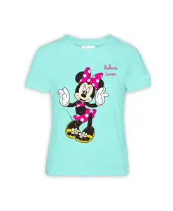 Футболка с круглым вырезом и принтом Минни Маус Mc2 Saint Barth, зеленый