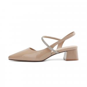 DAPHNE Блок каблук высокие каблуки женские нюд, цвет Nude