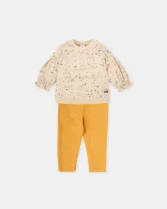 Детский комплект из двух предметов, горчичного и натурального цвета Tutto Piccolo