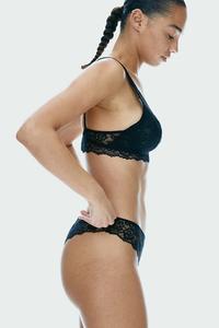 Мягкий бюстгальтер из кружева H&M, черный