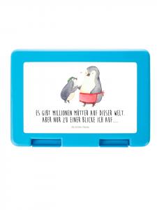 Mr. & Mrs. Panda Коробка для хранения с изображением пингвина, ребенка и надписью белого цвета